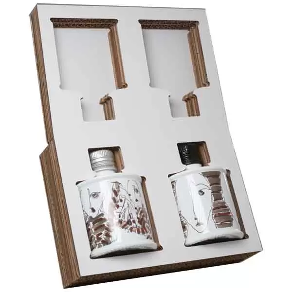 Galateo & Friends x Antonio Marras, Extra Virgin Olive Oil Taggiasca 250ml + Balsamic Vinegar 250ml Gift Set