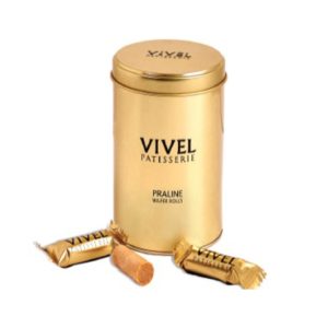 Vivel, Praline Wafer Rolls in Tin 罐裝果仁醬威化卷 100g