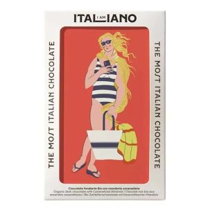 I am Italiano, Art - Venus, Organic Dark Chocolate with Caramelized Almonds 焦糖杏仁有機黑巧克力 50g