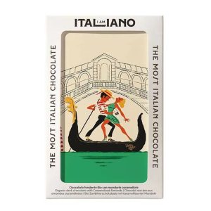 I am Italiano, Monuments - Venice, Organic Dark Chocolate with Caramelized Almonds 焦糖杏仁有機黑巧克力 50g