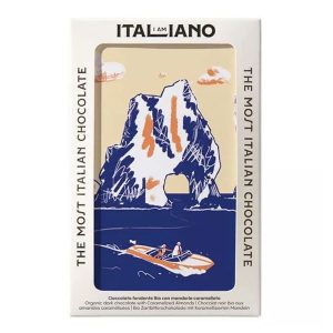 I am Italiano, Sweet Life - Capri, Organic Dark Chocolate with Caramelized Almonds 焦糖杏仁有機黑巧克力 50g