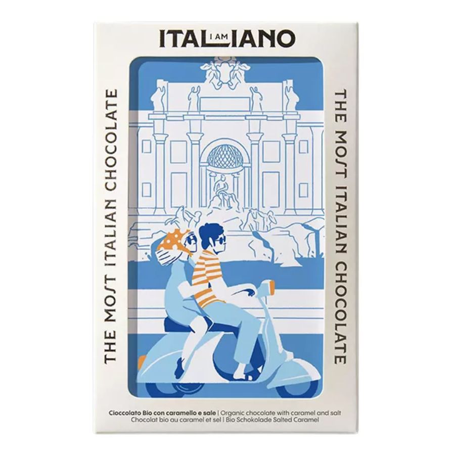 I am Italiano, Sweet Life - Rome, Organic Chocolate with Caramel and Salt 有機焦糖鹽朱古力 50g