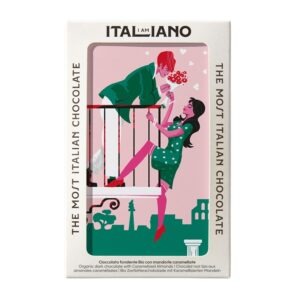 I am Italiano, Valentine - Serenade, Organic Dark Chocolate with Caramelized Almonds 焦糖杏仁有機黑巧克力 50g